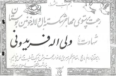 ولی الله فریدونی